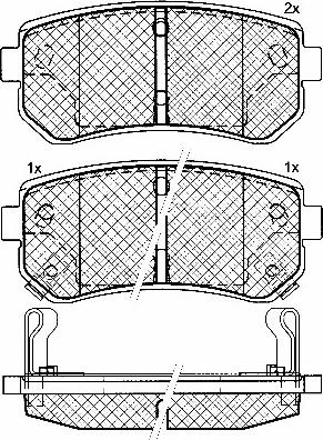 BSF 10902 - Тормозные колодки, дисковые, комплект autospares.lv