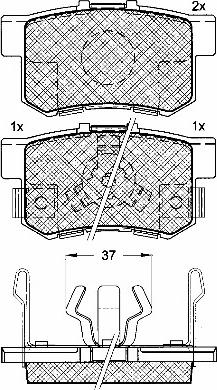 BSF 10916 - Тормозные колодки, дисковые, комплект autospares.lv