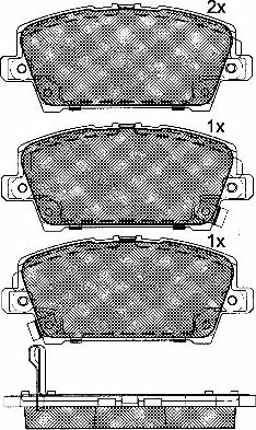 BSF 10913 - Тормозные колодки, дисковые, комплект autospares.lv