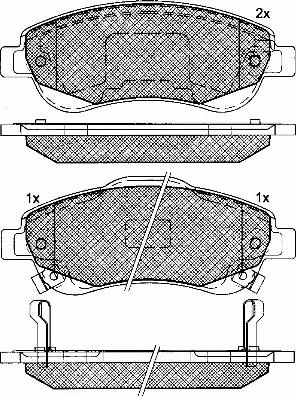 BSF 10917 - Тормозные колодки, дисковые, комплект autospares.lv