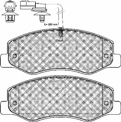 BSF 10981 - Тормозные колодки, дисковые, комплект autospares.lv