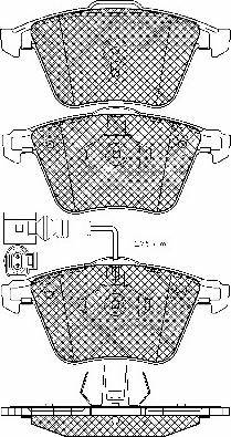 BSF 10988 - Тормозные колодки, дисковые, комплект autospares.lv