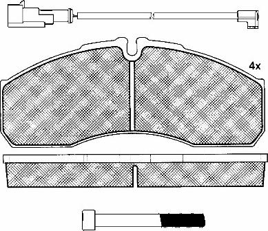 BSF 10939 - Тормозные колодки, дисковые, комплект autospares.lv