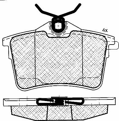 BSF 10935 - Тормозные колодки, дисковые, комплект autospares.lv