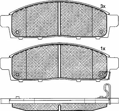 BSF 10930 - Тормозные колодки, дисковые, комплект autospares.lv