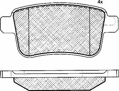 BSF 10938 - Тормозные колодки, дисковые, комплект autospares.lv