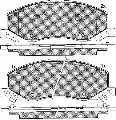 BSF 10933 - Тормозные колодки, дисковые, комплект autospares.lv