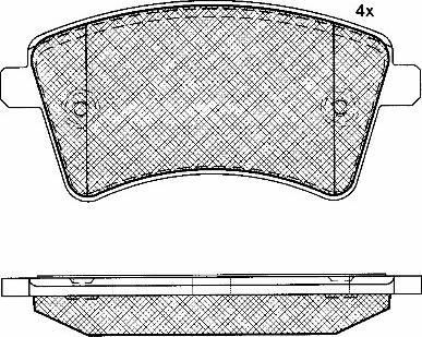 BSF 10937 - Тормозные колодки, дисковые, комплект autospares.lv