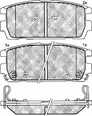 BSF 10924 - Тормозные колодки, дисковые, комплект autospares.lv