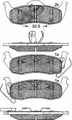 BSF 10926 - Тормозные колодки, дисковые, комплект autospares.lv