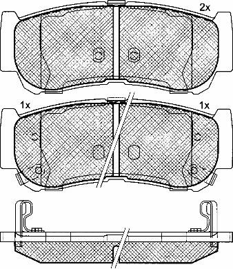 BSF 10922 - Тормозные колодки, дисковые, комплект autospares.lv