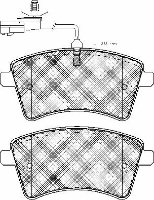 BSF 10977 - Тормозные колодки, дисковые, комплект autospares.lv