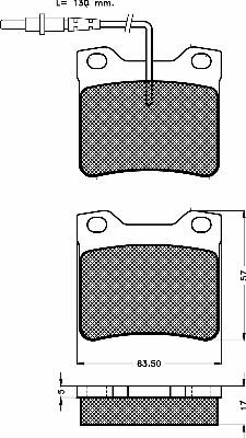 BSF 10493 - Тормозные колодки, дисковые, комплект autospares.lv