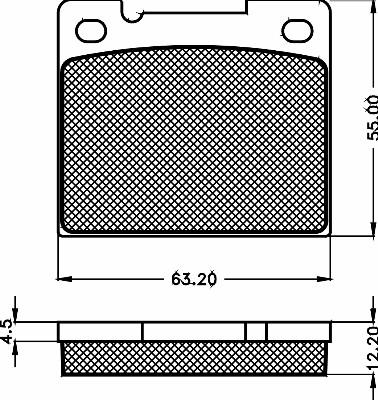 BSF 10442 - Тормозные колодки, дисковые, комплект autospares.lv