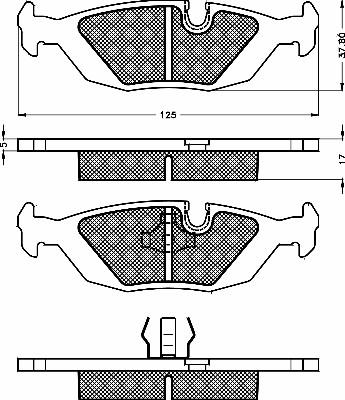 BSF 10459 - Тормозные колодки, дисковые, комплект autospares.lv