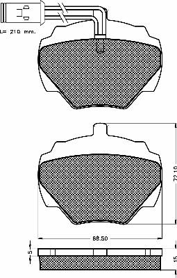 BSF 10469 - Тормозные колодки, дисковые, комплект autospares.lv