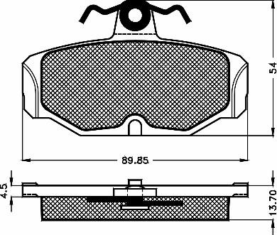 BSF 10465 - Тормозные колодки, дисковые, комплект autospares.lv