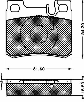 BSF 10463 - Тормозные колодки, дисковые, комплект autospares.lv