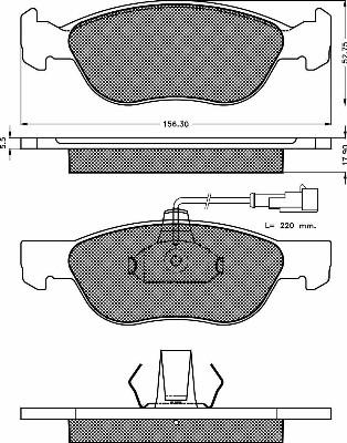 BSF 10400 - Тормозные колодки, дисковые, комплект autospares.lv