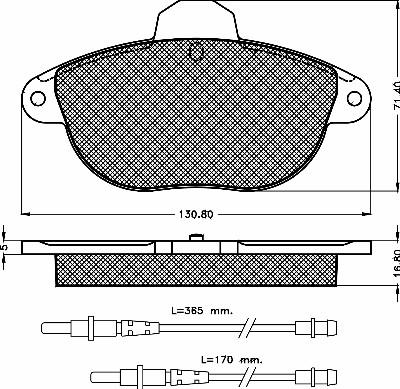 BSF 10415 - Тормозные колодки, дисковые, комплект autospares.lv