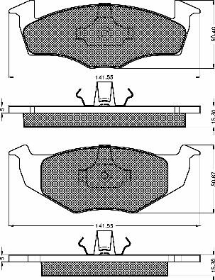 BSF 10418 - Тормозные колодки, дисковые, комплект autospares.lv