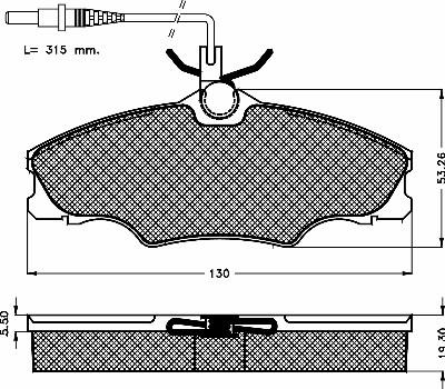 BSF 10413 - Тормозные колодки, дисковые, комплект autospares.lv