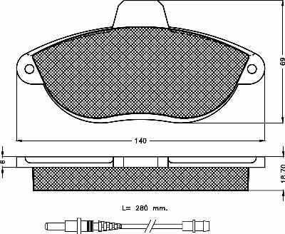 BSF 10412 - Тормозные колодки, дисковые, комплект autospares.lv