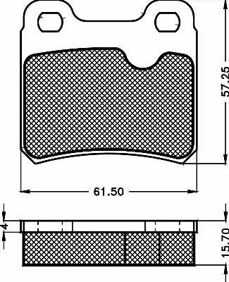 BSF 10486 - Тормозные колодки, дисковые, комплект autospares.lv