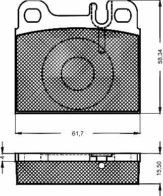 BSF 10487 - Тормозные колодки, дисковые, комплект autospares.lv