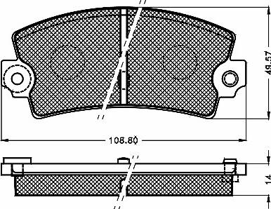 BSF 10439 - Тормозные колодки, дисковые, комплект autospares.lv