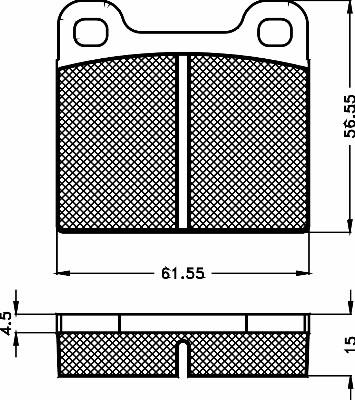 BSF 10435 - Тормозные колодки, дисковые, комплект autospares.lv