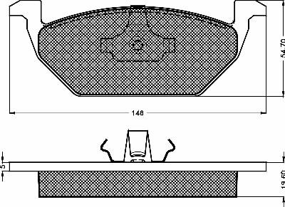 BSF 10425 - Тормозные колодки, дисковые, комплект autospares.lv