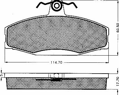 BSF 10422 - Тормозные колодки, дисковые, комплект autospares.lv