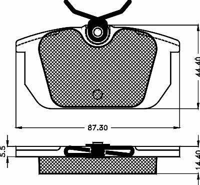 BSF 10470 - Тормозные колодки, дисковые, комплект autospares.lv