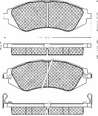 BSF 10590 - Тормозные колодки, дисковые, комплект autospares.lv