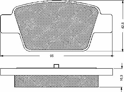 BSF 10593 - Тормозные колодки, дисковые, комплект autospares.lv