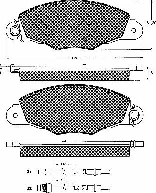 BSF 10549 - Тормозные колодки, дисковые, комплект autospares.lv