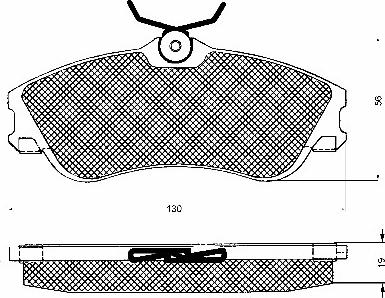 BSF 10544 - Тормозные колодки, дисковые, комплект autospares.lv