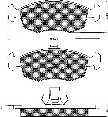 BSF 10541 - Тормозные колодки, дисковые, комплект autospares.lv