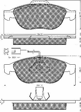 ACDelco AC665881D - Тормозные колодки, дисковые, комплект autospares.lv