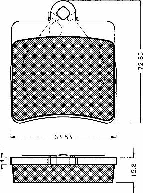 BSF 10564 - Тормозные колодки, дисковые, комплект autospares.lv