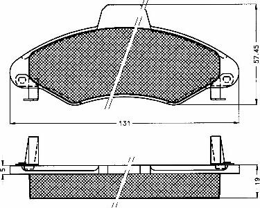 BSF 10565 - Тормозные колодки, дисковые, комплект autospares.lv