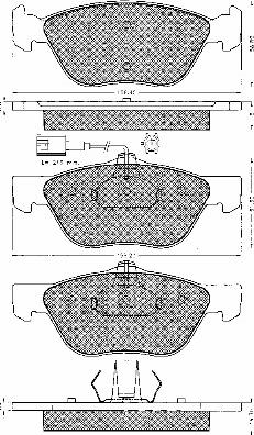 BSF 10585 - Тормозные колодки, дисковые, комплект autospares.lv