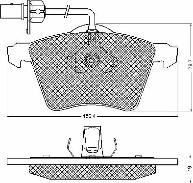 BSF 10583 - Тормозные колодки, дисковые, комплект autospares.lv