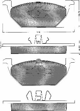 BSF 10532 - Тормозные колодки, дисковые, комплект autospares.lv