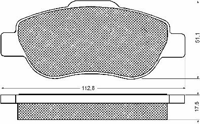 BSF 10699 - Тормозные колодки, дисковые, комплект autospares.lv