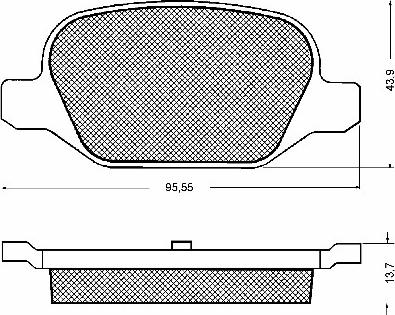 BSF 10698 - Тормозные колодки, дисковые, комплект autospares.lv