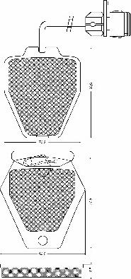 Delphi 2081 - Тормозные колодки, дисковые, комплект autospares.lv