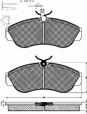 BSF 10644 - Тормозные колодки, дисковые, комплект autospares.lv