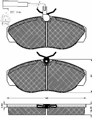 BSF 10640 - Тормозные колодки, дисковые, комплект autospares.lv